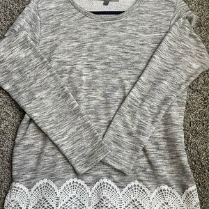 Alex and Parker pull over sweater